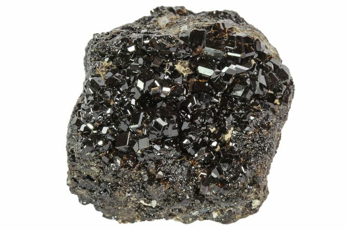 Black Andradite (Melanite) Garnet Cluster - Kazakhstan #102449